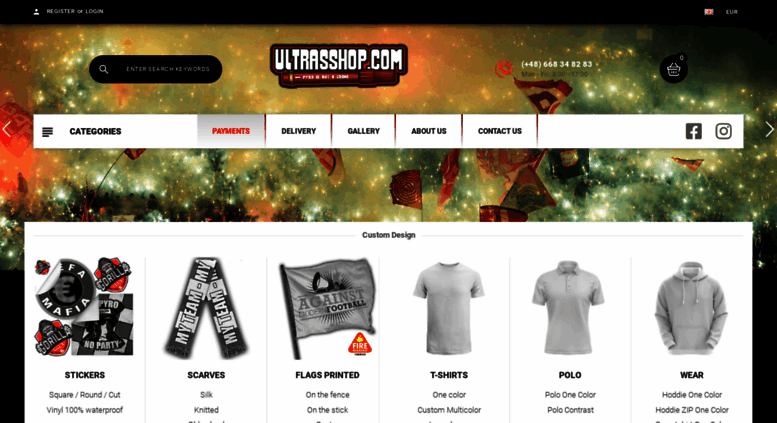 Access ultrasshop.com. Ultrasshop.com
