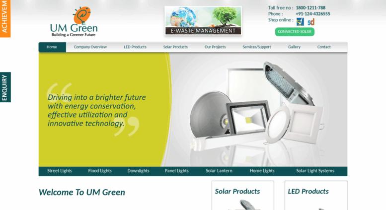 Access Umgreen In Led Lights India Solar Manufacturers Umgreen In Screenshot