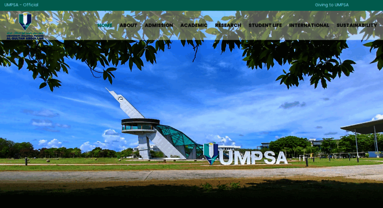 Access ump.edu.my. UMP Frontpage  Official Portal  Universiti