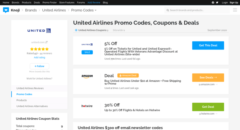 Unitedairlines Bluepromocode Com Screenshot