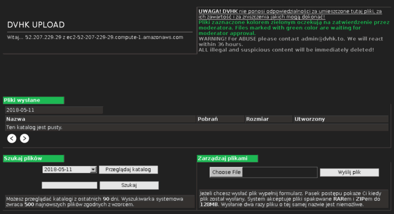 Access Upload.dvhk.pl. DVHK UPLOAD | Strona G??wna