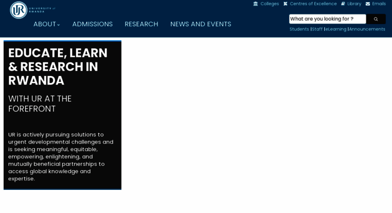 Access ur.ac.rw. University of Rwanda