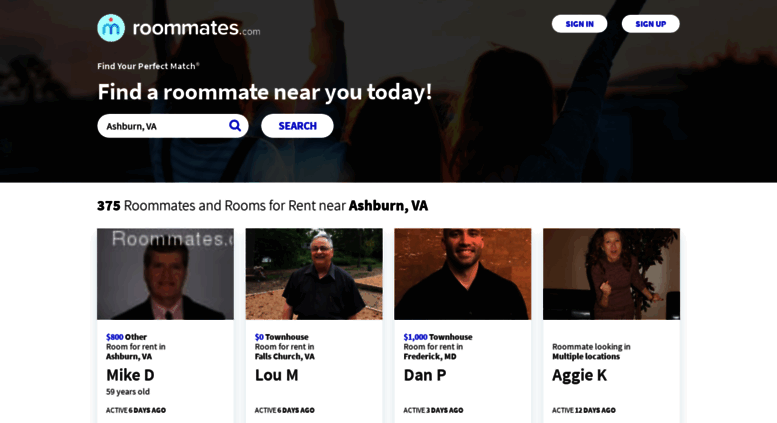 Access Usaroomies Com Find A Roommate With The Safest