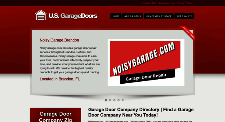 Access Usgaragedoors Org Garage Door Company Directory Find