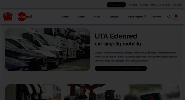 Access Uta Com Maut Und Tanken Bargeldlos Mit Dem Servicekartensystem Von Uta Uta
