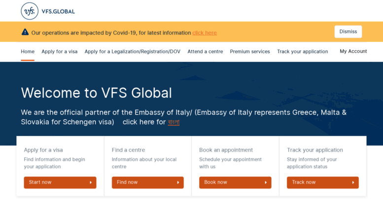 Visa.vfsglobal.com Login