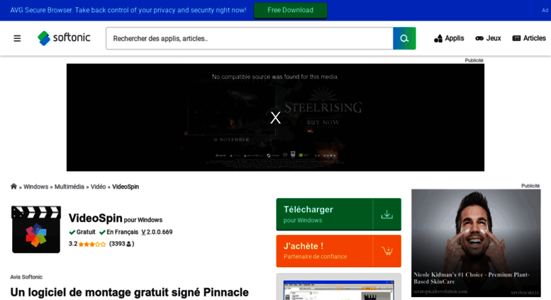 TÉLÉCHARGER PINNACLE VIDEOSPIN 2.0 GRATUIT 2.0 TÉLÉCHARGER PINNACLE GRATUIT VIDEOSPIN