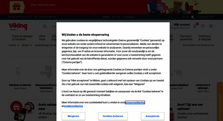 access vikingdirect.be. viking - uw favoriete kantoorartikelen tegen