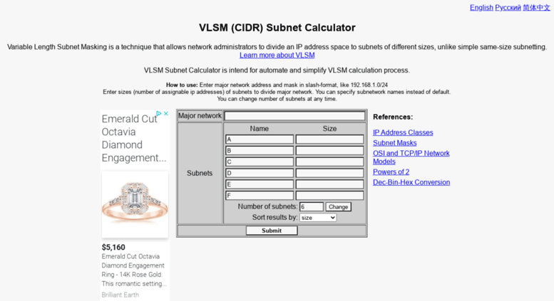 vlsm calc net