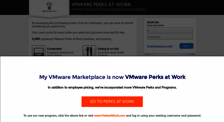 My Perks At Work >> Access Vmware Corporateperks Com Vmware Perks At Work My Perks At Work >> Access Vmware Corporateperks Com Vmware Perks At Work