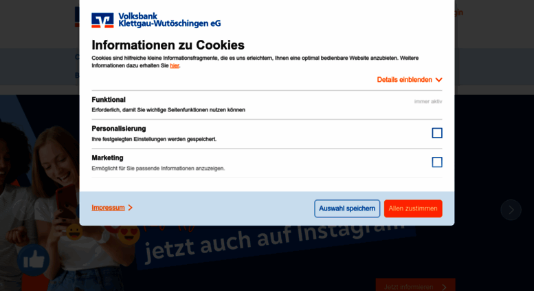 Access Voba Kw De Privatkunden Volksbank Klettgau Wutoschingen Eg