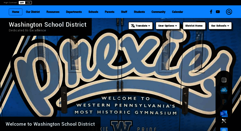 Access washington.k12.pa.us. Washington School District