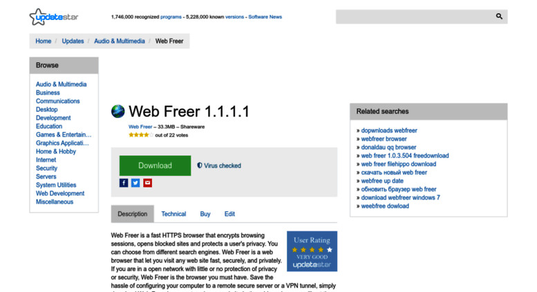 dl web freer for pc