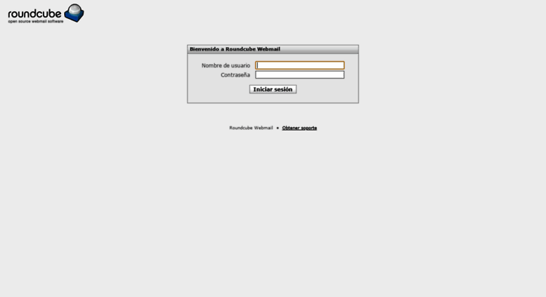 Webmail roundcube iniciar sesion