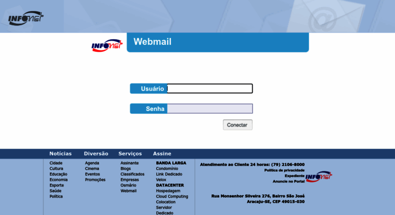 Access webmail.infonet.com.br. Infonet - Webmail