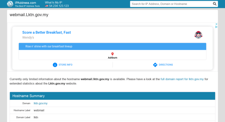 Access webmail.lktn.gov.my.ipaddress.com. Lktn Webmail ...