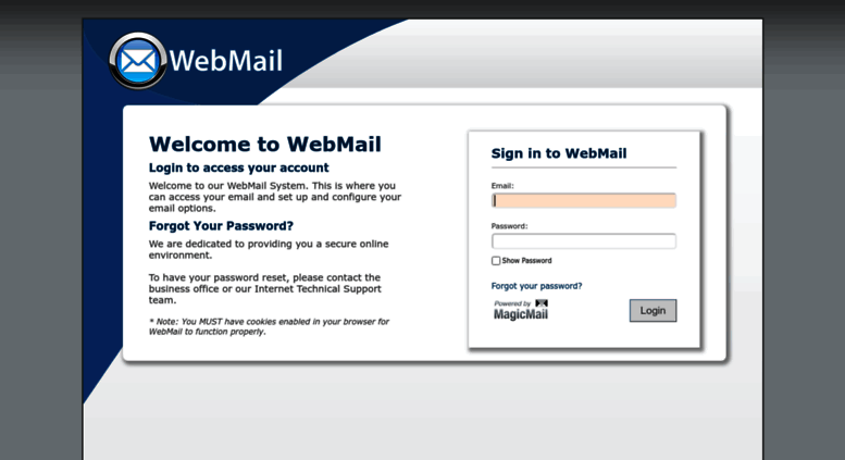 Access Webmail Mncable Net Magicmail Server Login Page