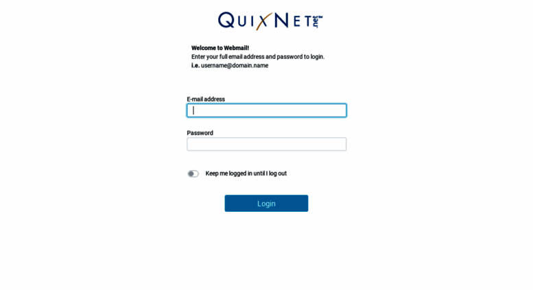 Access Webmail Quixnet Net Quixnet Webmail