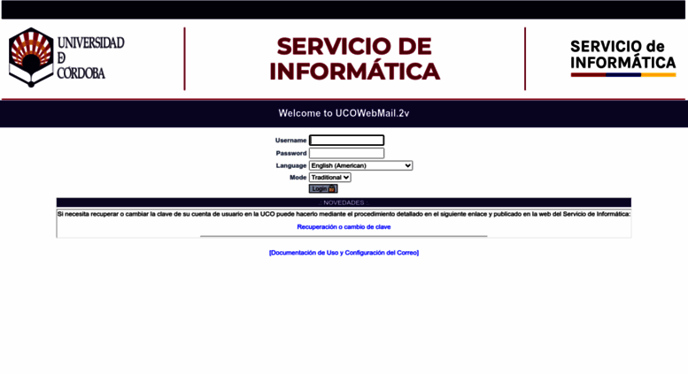 Access Webmail Uco Es Mail Welcome To Ucowebmail 1v