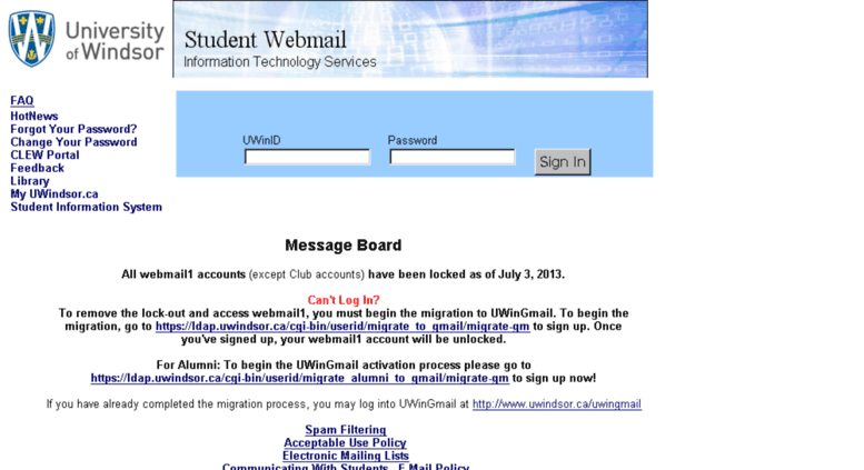 Uwindsor email
