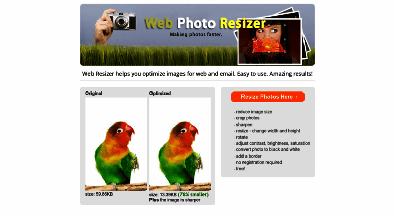 image resize online hosting