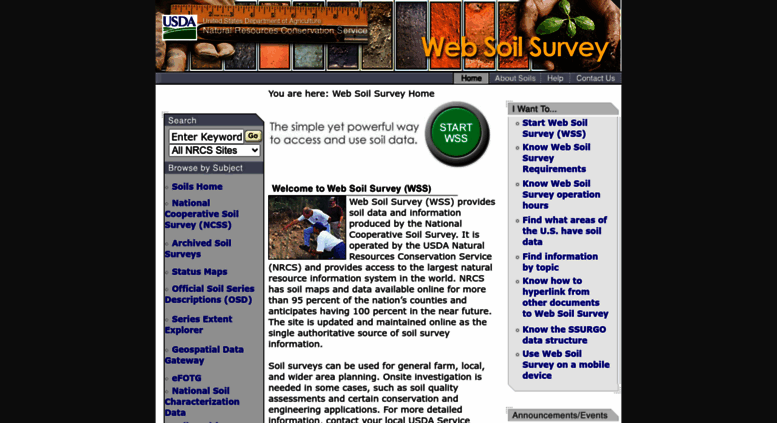 Access Websoilsurvey.nrcs.usda.gov. Web Soil Survey - Home