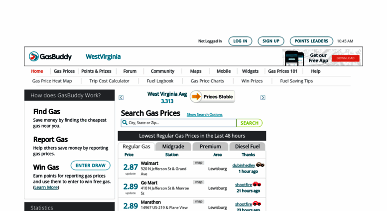 Gas Prices In West Virginia >> Access Westvirginiagasprices Com West Virginia Gas Prices Gas Prices In West Virginia >> Access Westvirginiagasprices Com West Virginia Gas Prices