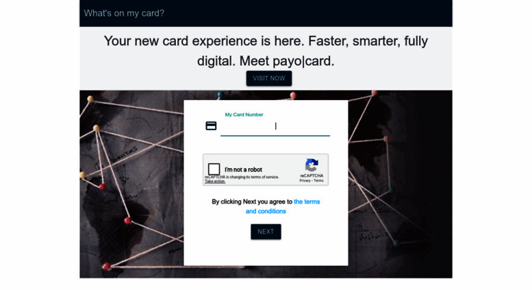 Access whatsonmycard.com. What's on my card?