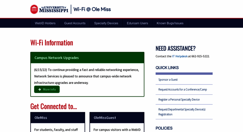 Access Wifi Olemiss Edu Wifi University Of Mississippi