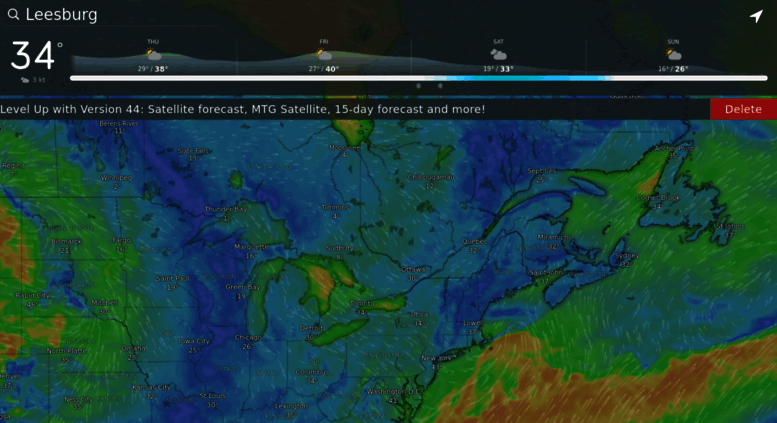 Access Windyty.com. Windy: Wind Map & Weather Forecast