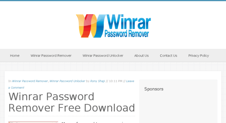 remove rar password online free