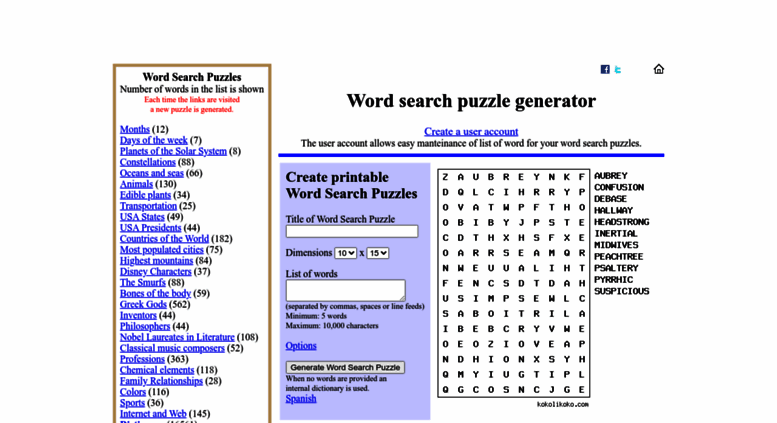 Access Wordsearchkokolikokocom Kokolikoko Word Search