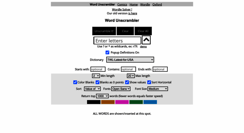 Access Wordunscrambler Com Word Unscrambler