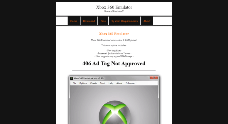 xbox 360 emulator for pc minimum requirements