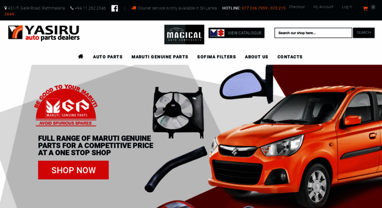 Access Yasiruautoparts Com Maruti Tata Auto Parts Car Yasiruautoparts Com Screenshot