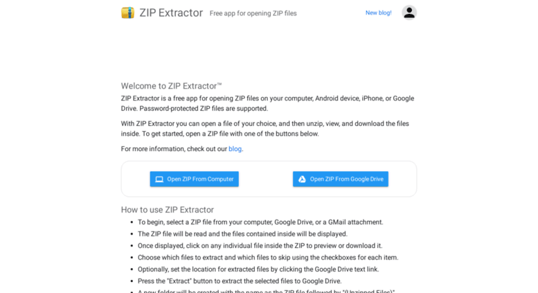 zip extractor app for android